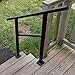 Railing Now - Straight Transitional Handrail (Black)