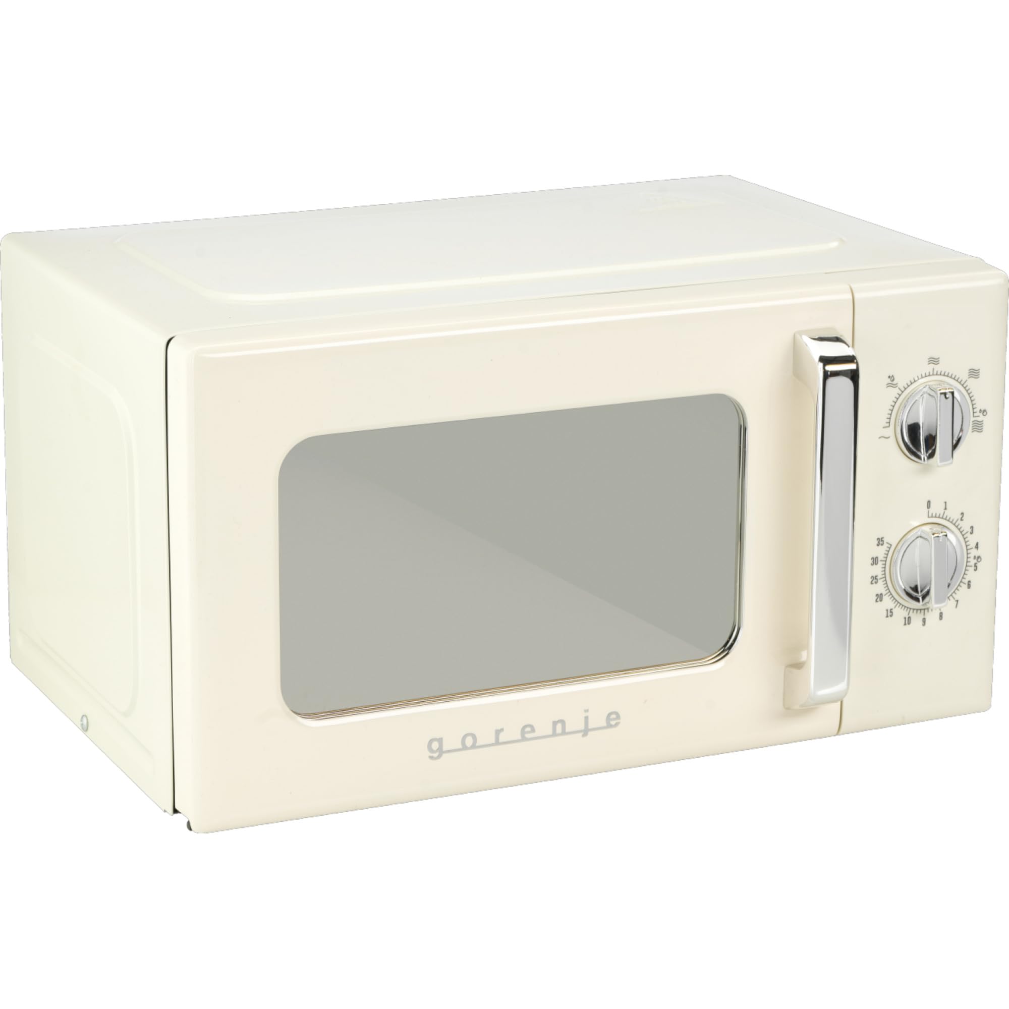 Gorenje MO20E1HRL Microondas, 20 litros, 700 W, AquaClean, Temporizador, función de descongelación, 5 modos, protección infantil, blanco/retro