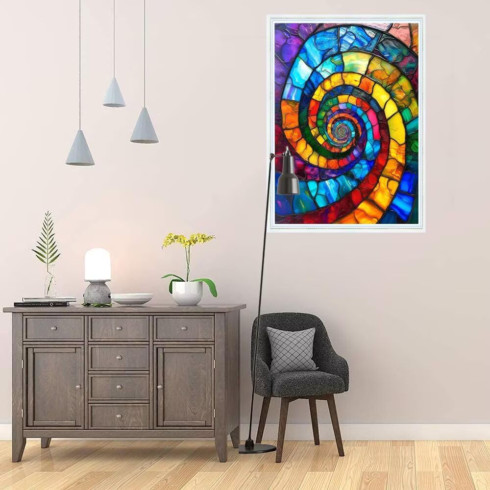 Malen Nach Zahlen Erwachsene Abstrakt Malen Nach Zahlen Schnecken Malen Nach Zahlen Kinder,DIY Handgemalt Ölgemälde Paint by Numbers Bastelset mit Pinseln und Acrylfarbe,100x150cm (Rahmenlos) BJ-789