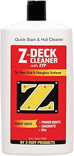 Z-Tuff Products Non-Skid Deck Cleaner and Protectant with ZTP, Boat Fiberglass Cleaner for, Non-Skid & textured decks Effortless Cleaning, Suitable for RVs, Sailboats, Powerboats - 32 Oz