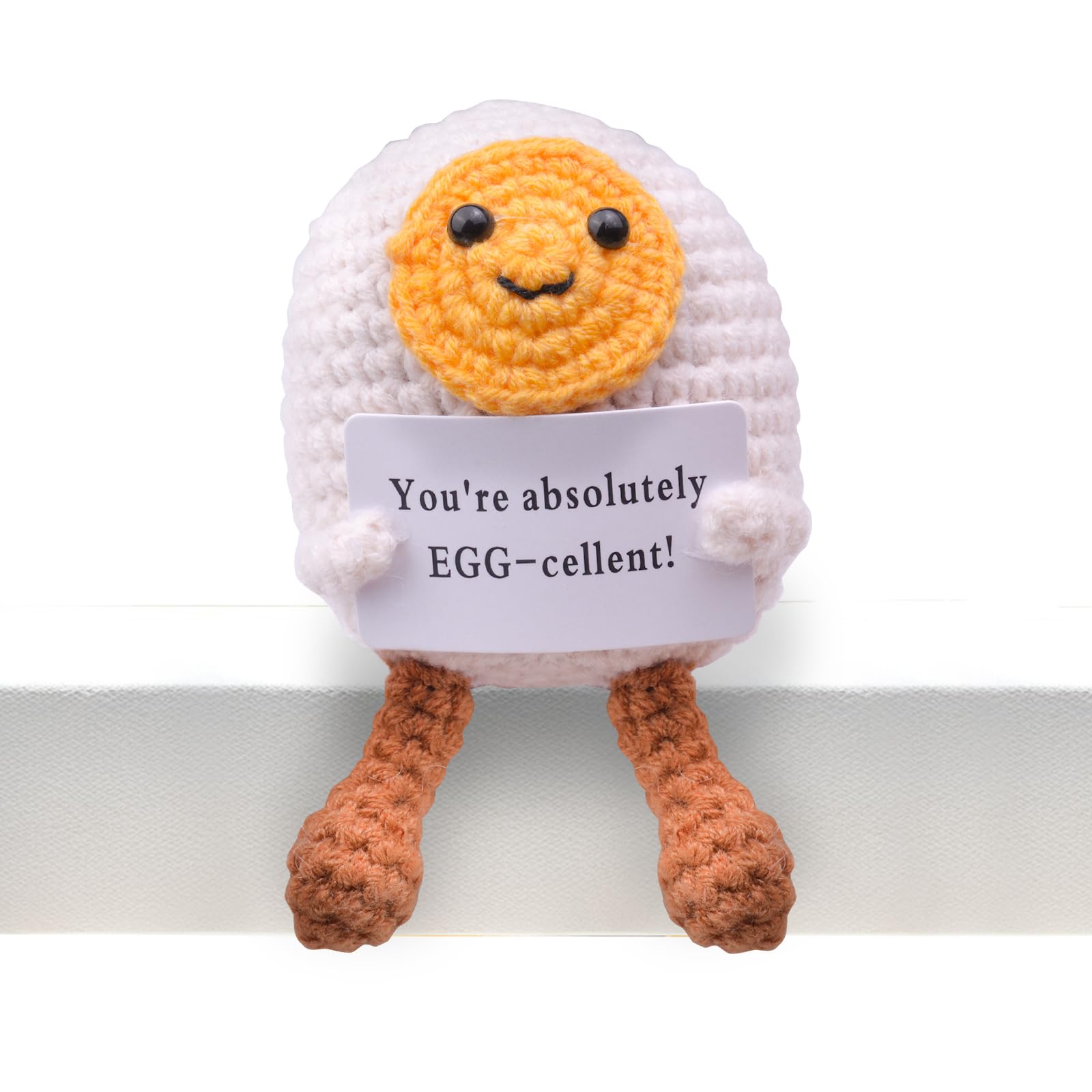 Mwmoeen Pocket Hug Egg Crochet Gifts, Lucky Egg Positive Gifts, Positive Potato Egg Series, Crocheted Lucky Charm Courage Gift, Get Well Soon Gift, Easter Gifts