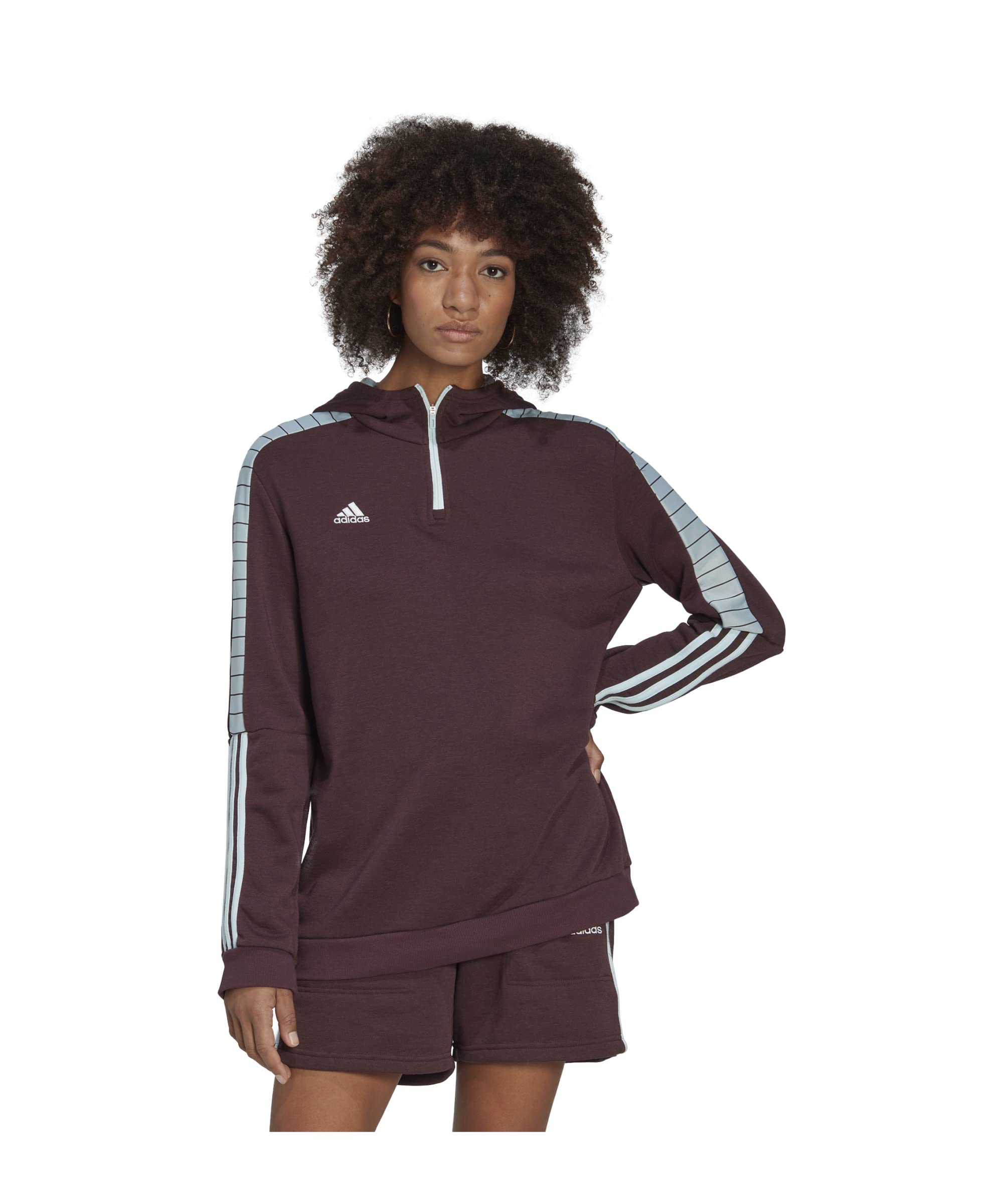 adidas Tiro Hoodyvip W Bluza z kapturem damska, Marsom, M