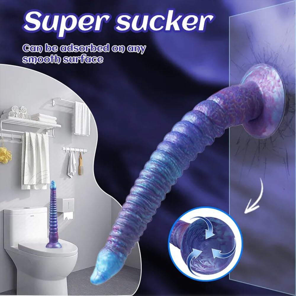 Gienocy 22in ilicone Super Long Tentacle Anal Dildo Butt Plug Strong Suction Cup Realistic Monster Octopus Dildos Anal Vaginal Prostate Massage G-Spot Sex Toys for Beginner Advanced Men Women (S): L