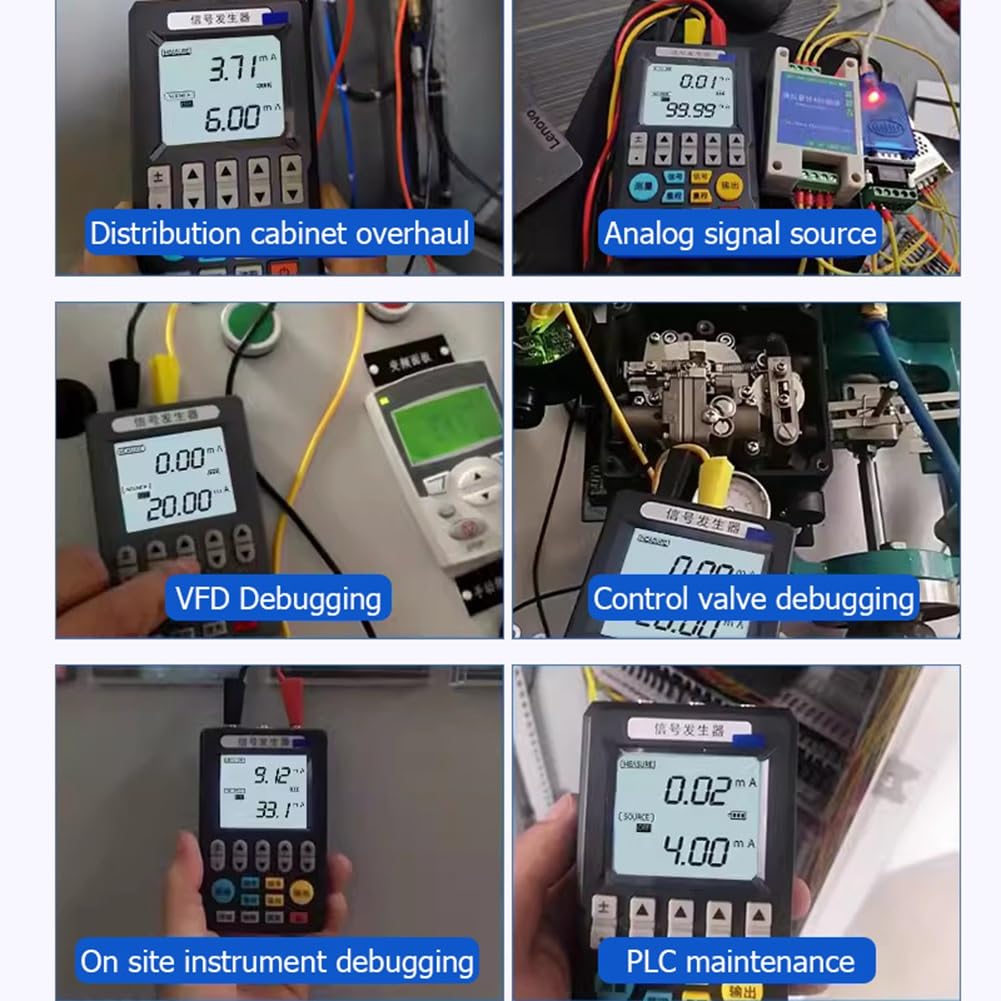 Generadores de señal, fuentes de señal portátiles, termopares de corriente y RTD, calibradores analógicos de proceso de mano