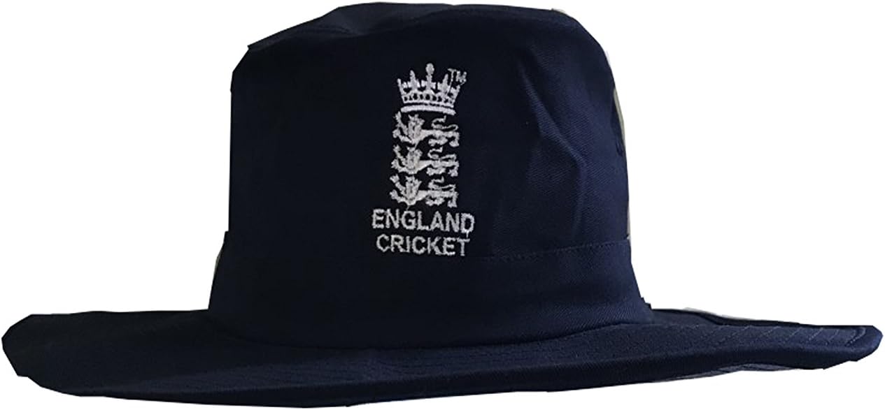 CRICKET SUNHATNAVY BLUE WITH ENGLAND LOGO PLUS ST GEORGE FLAG ON SIDE L/XL 58-60CM
