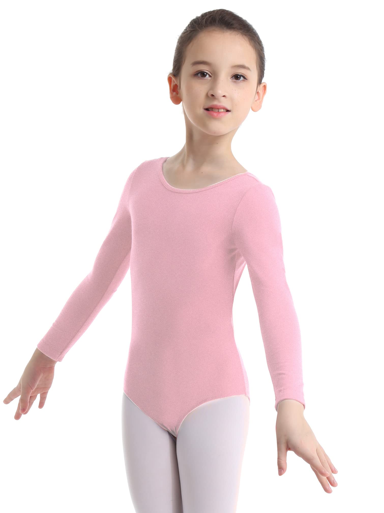 YiZYiF Maillot de Danza Ballet Niñas Maillot Clásico Danza Ballet Leotardo Gimnasia Rítmica Body Algodón Suave Manga Larga Ropa Práctica Clases Invierno Primavera — view 11