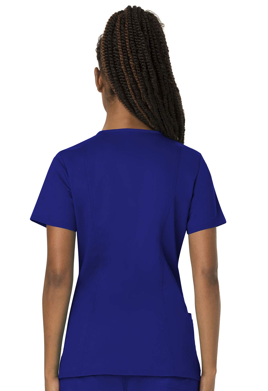 Cherokee Damen-Schlupfkasack, Arbeitskleidung Revolution WW620 V-Ausschnitt und WW120T mittelhohe Hose mit Kordelzug, Galaxieblau - L Oberteil/M hohe Hose