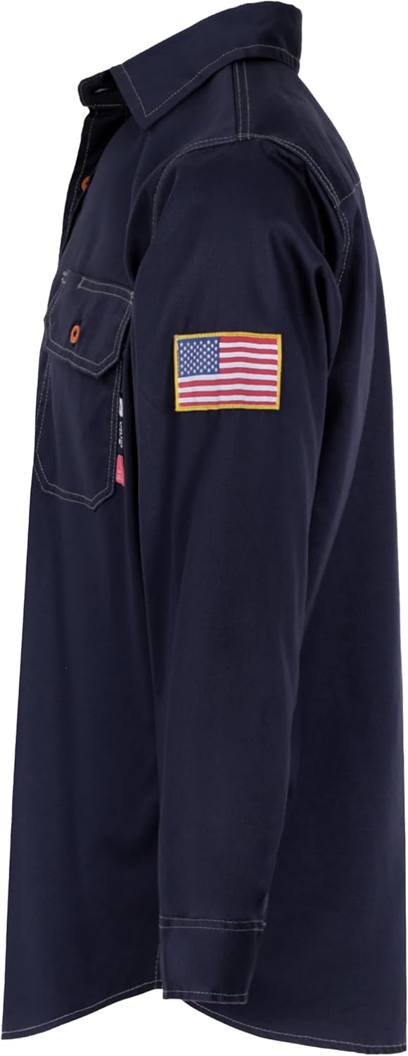 BOCOMAL FR Shirts for Men Flame Resistant Light Weight NFPA2112 Fire Retardant Welding Shirt Water & Oil Repellent Finish - Image 5
