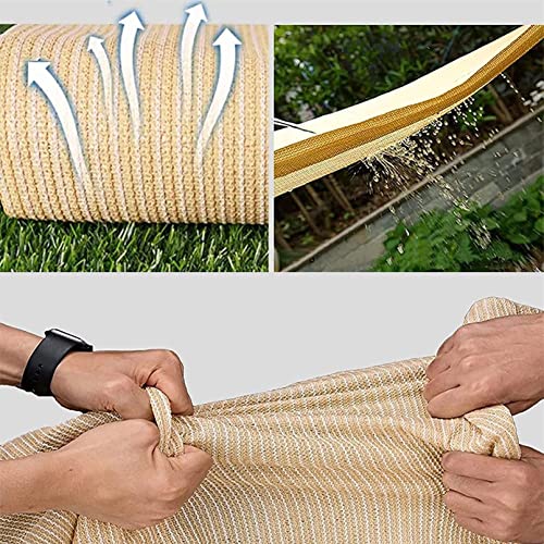 Voile d'ombrage robuste résistant aux UV marron pour aménagement extérieur