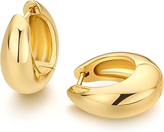 925 Sterling Silver Huggie Earrings for Women 18K Gold Plated Hoop Earrings for Women Hypoallergenic Small Cubic Zirconia Huggie Earring