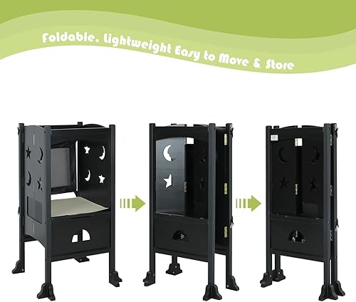 Miniatura 7 de Taburete para niños pequeños, taburete de cocina para niños pequeños, taburete auxiliar de cocina para niños pequeños, taburete para encimera de