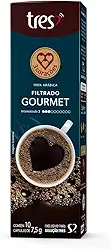 Capsula de Café Filtrado Gourmet TRES 3 Corações 10 unid