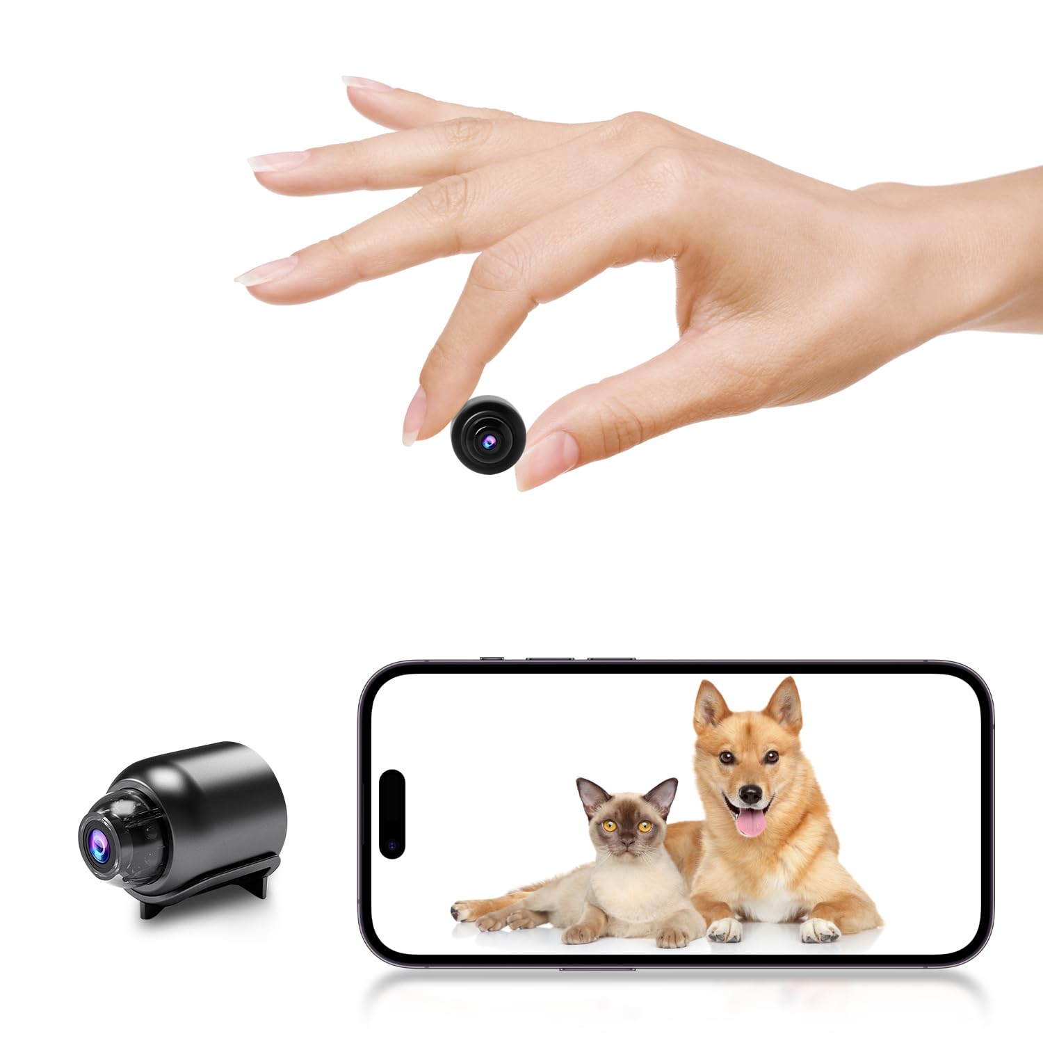 New Smallest Wireless WiFi Camera HD1080P Mini Hidden Camera Cell Phone Remote Baby Monitor Pet Camera with Night