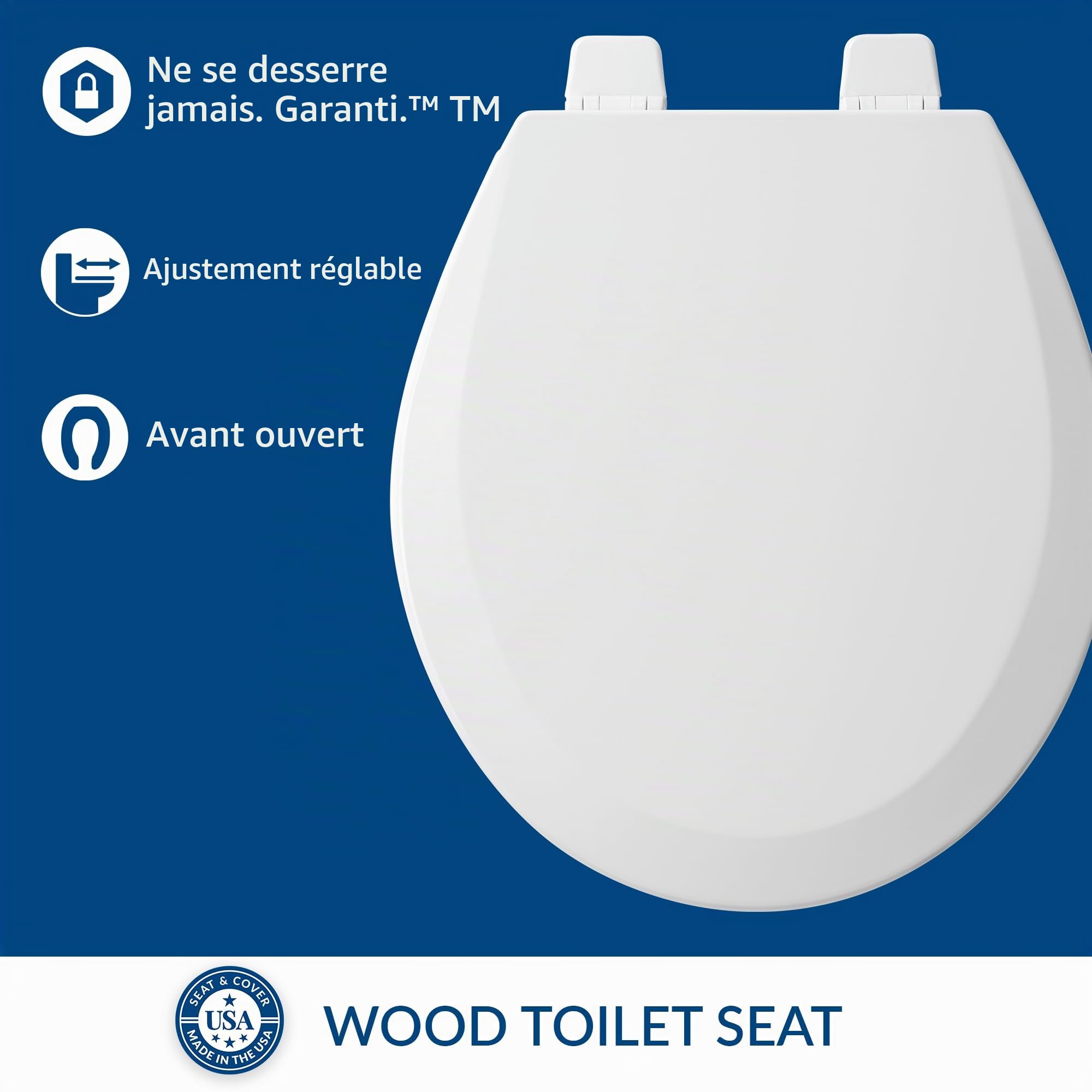 Bemis 550TTT 000 Abattant WC rond Blanc
