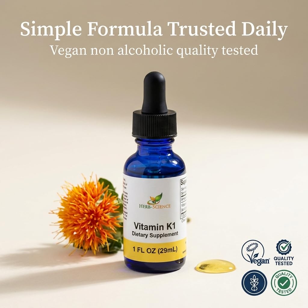 Vitamin K1 Liquid Drops, Safflower Oil, Alcohol-Free, 1 Oz — Amazon image 5