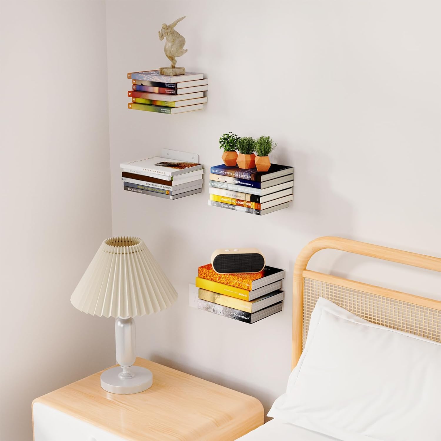 Toski Wandrek, wit, zonder boren, zelfklevende planken, groot, voor
