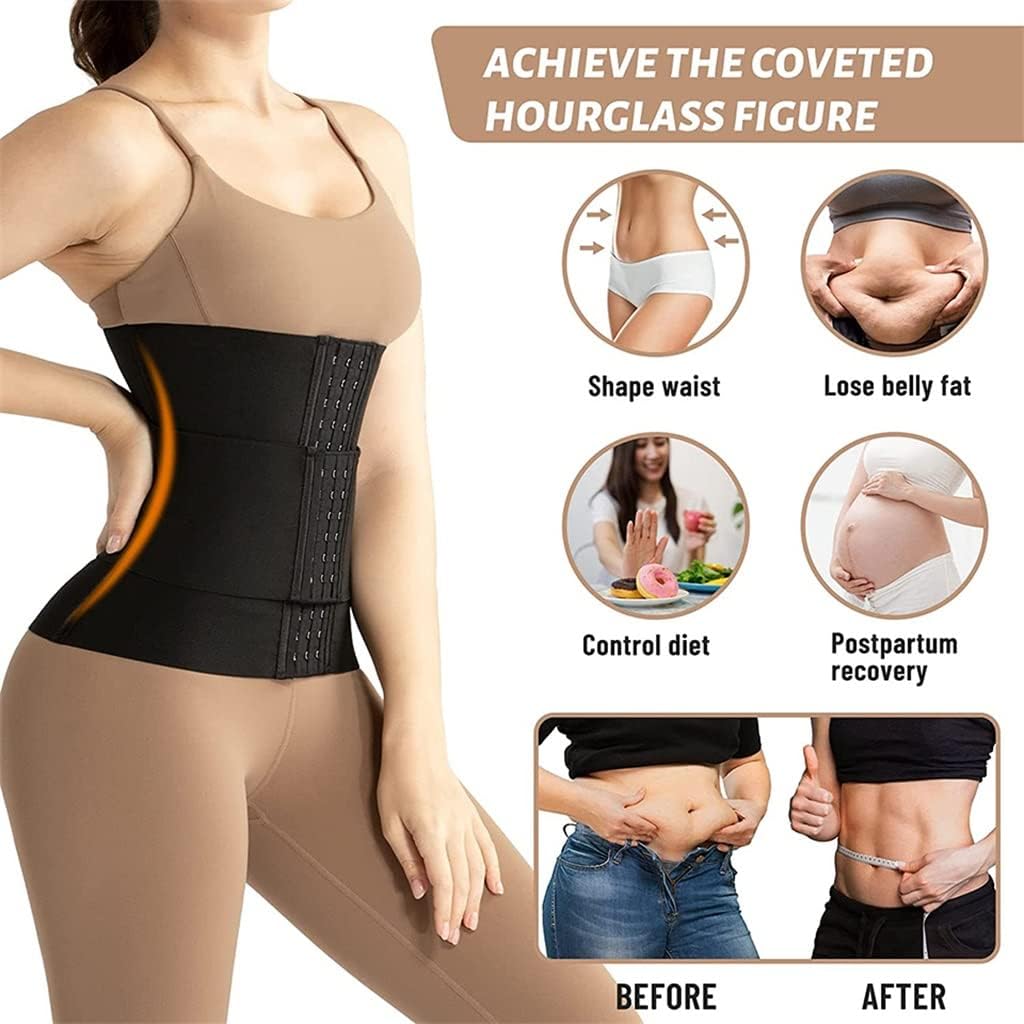 JSEIAJB Waist Trainer for Women Slimming Body Shaper Trimmer Abdomen Cincher Underbust Corset Tummy Control