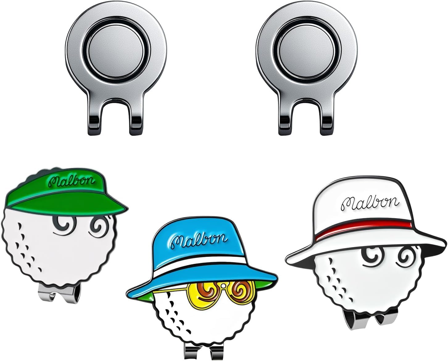 - Golf Ball Markers Set of 3 with Magnetic Hat Clip, Personalized Golf Hat & Bag Accessories, Ideal for Golf Practice, Rounds and as Fan Gifts for Golfers
