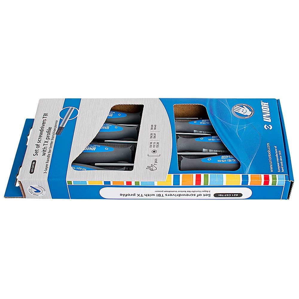 Jeu de tournevis Torx UNIOR 612300 pour entretien mécanique maison