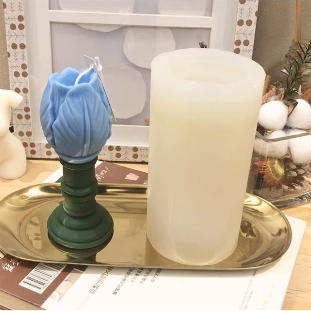 Molde de silicona para velas aromáticas, yeso, epoxi, jabón, para decoración de fragancias del hogar