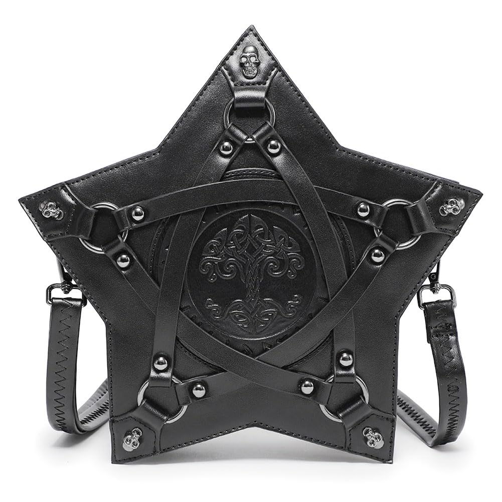 KOTORA Crossbody Bag Small Shoulder Purse Handbag Phone Bag Skull Gothic Festival Halloween Accessory Holiday Party Gift