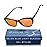 Sleep ZM Blue Light Blocking Glasses for Women + Men - Better Sleep + Anti Eye Strain Protection - Computer Screens & Gaming - Blue Mystic Wayfarer - 99% night-time Amber Lens
