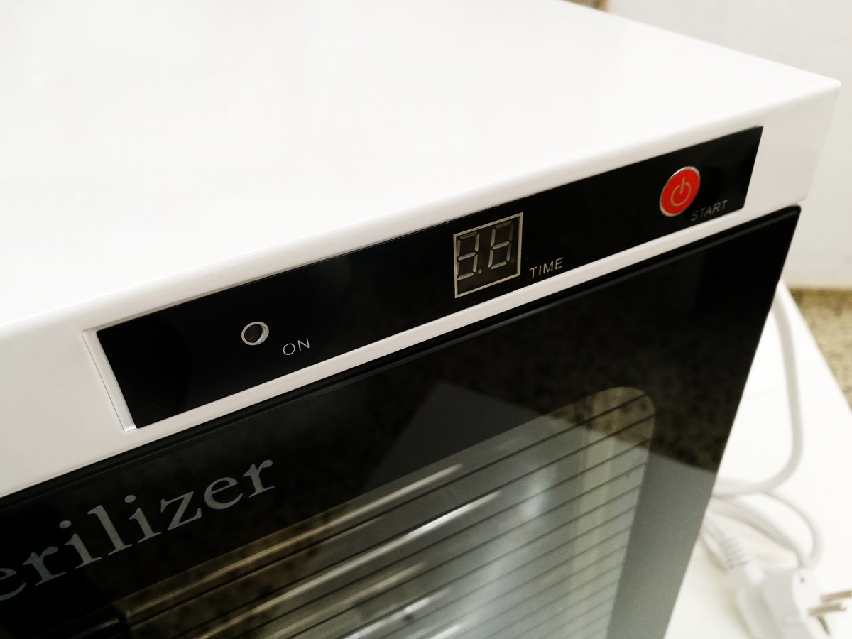 Esterilizador de calor Alta Temperatura Esterilizador Calentador de la toalla para salón de belleza Manicure Peluquería estudio y en casa