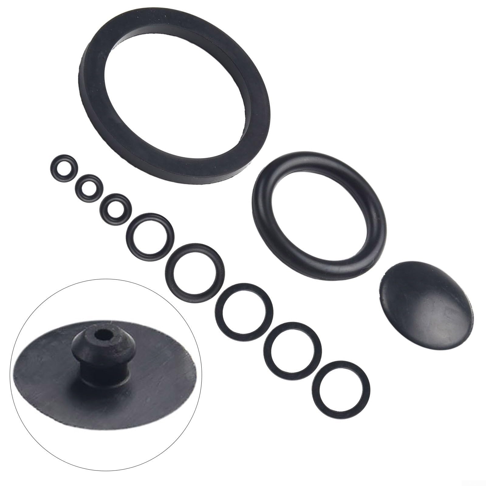 Lot de 10 bagues d'étanchéité pour pulvérisateur, joints en caoutchouc pour 3 L, 5 L, 8 L, accessoires d'entretien des plantes, noir