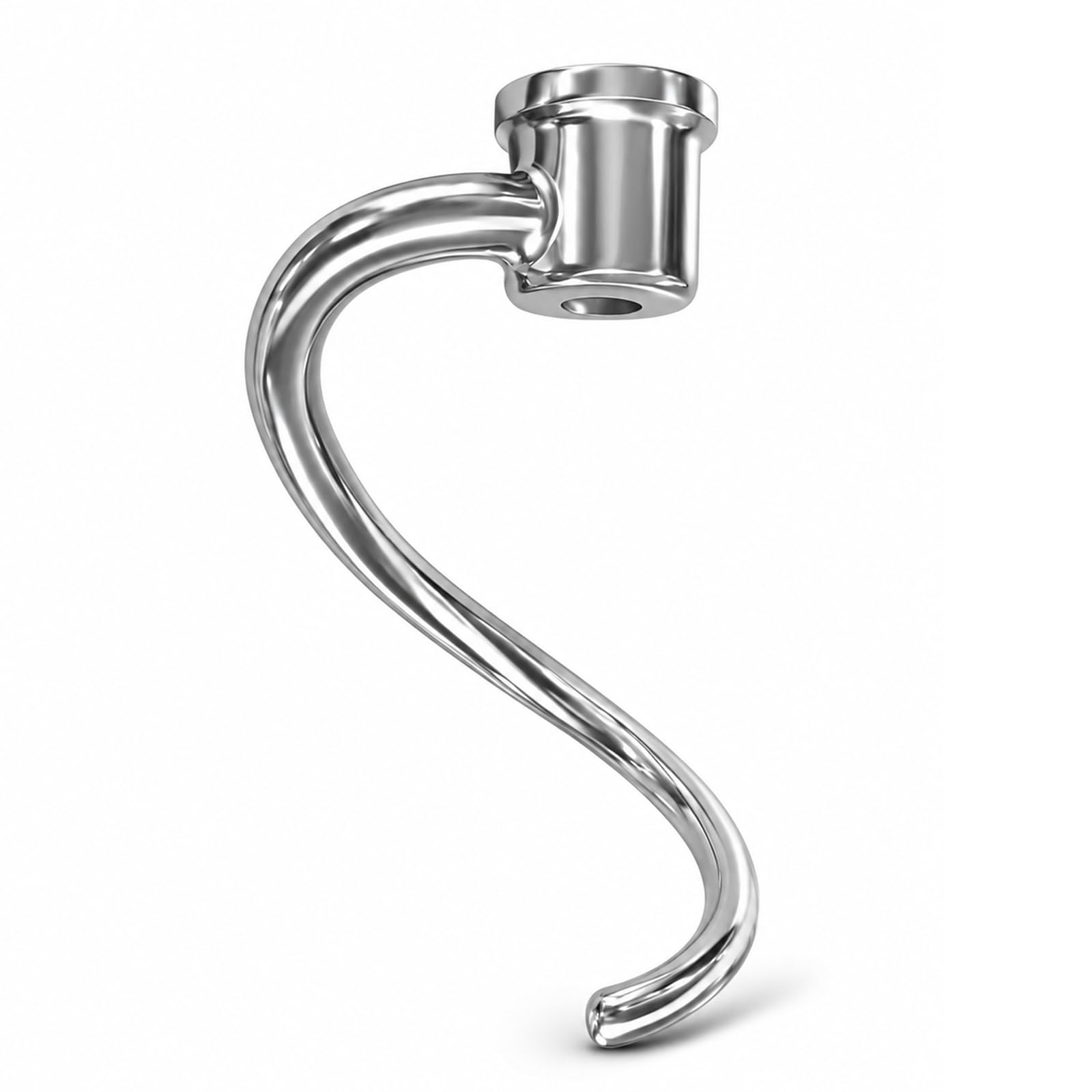 Gancho de acero inoxidable en espiral para batidoras KitchenAid de 4.5 a 5 cuartos de galón, apto para lavavajillas, accesorio de repuesto