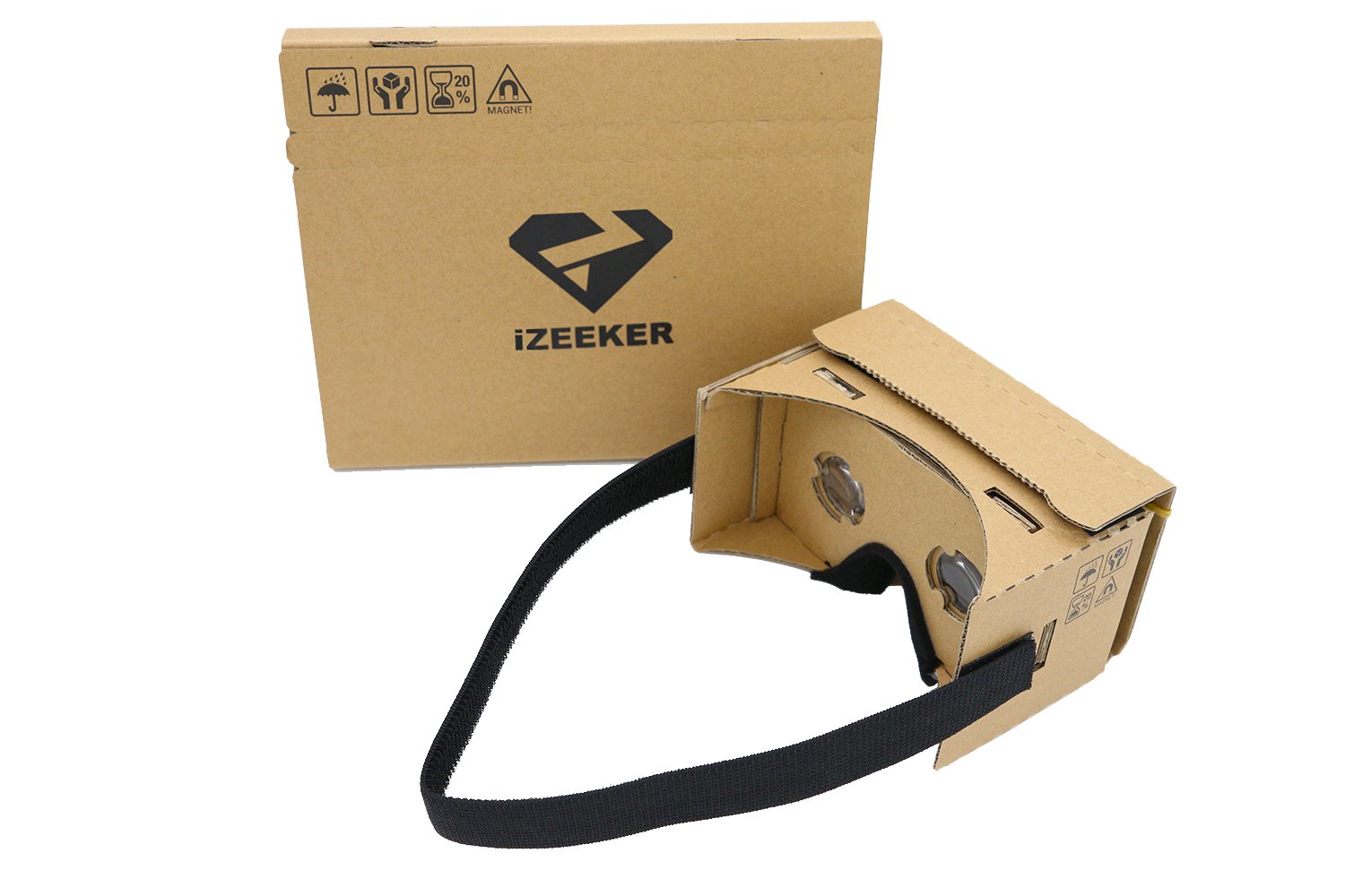 Diy Vr Headset Google Cardboard Web Browser Izeeker Vr1 Kit Google