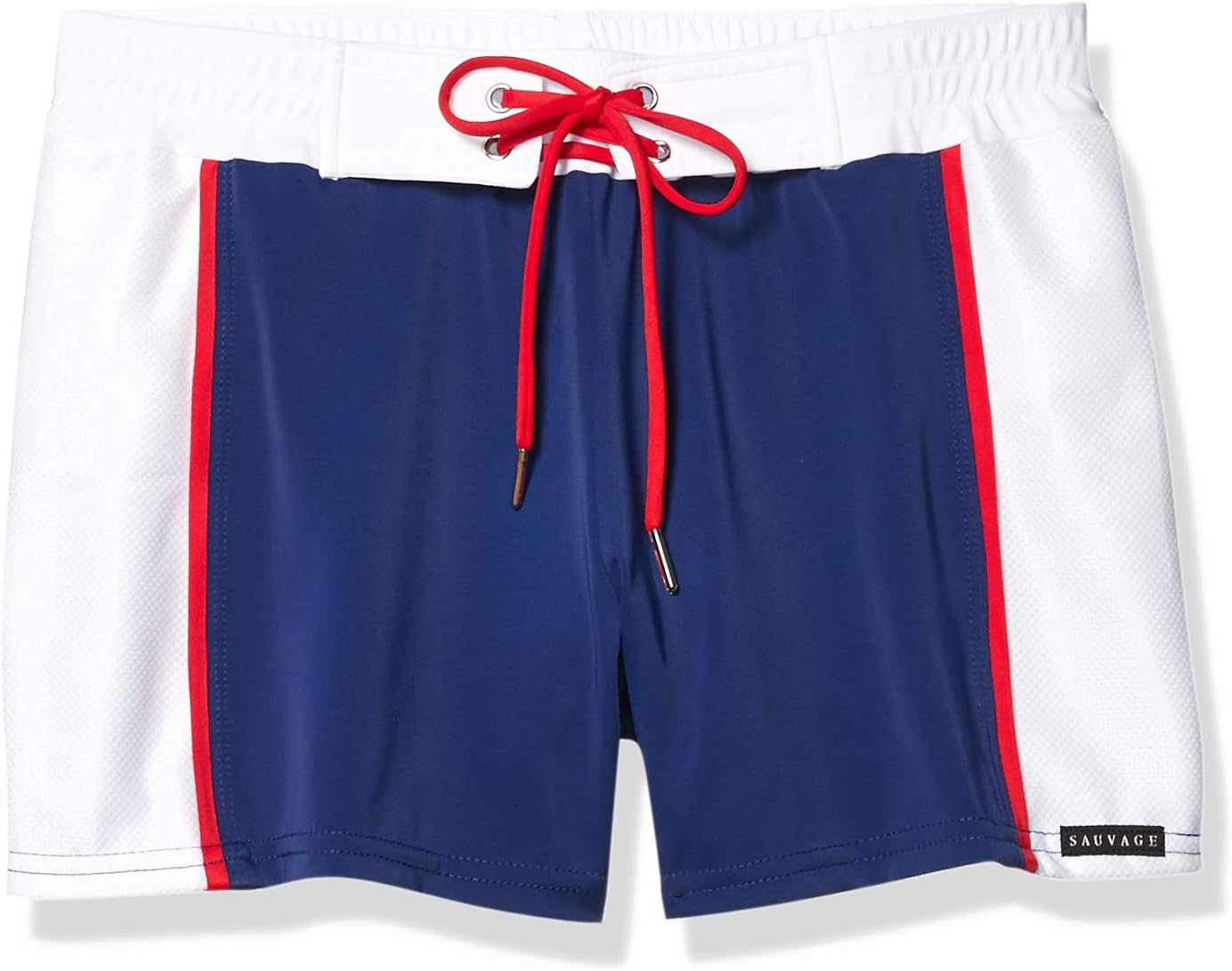 Sauvage Bañador Deportivo con Acento de Color. Bañador de natación para