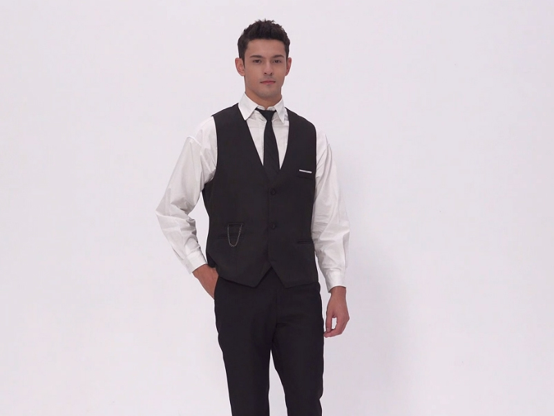 New Brand Dress Vests For Men Casual Slim Fit Mens Suit Vest Double