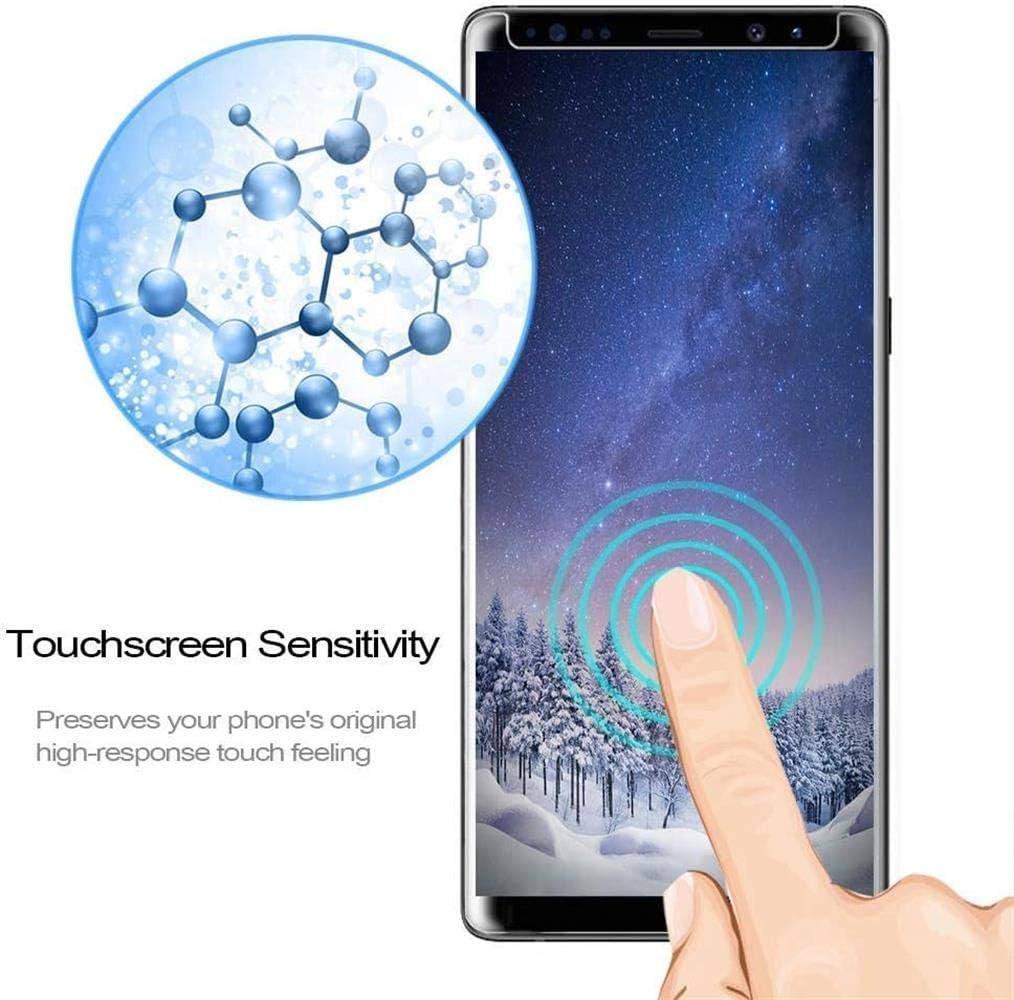 Galaxy Note 9 Screen Protector, (2-Pack) Tempered Glass Screen Protector[Force Resistant Up to 11 Pounds][Easy Bubble-Free] Case Friendly for Samsung Note9 (Released in 2018)