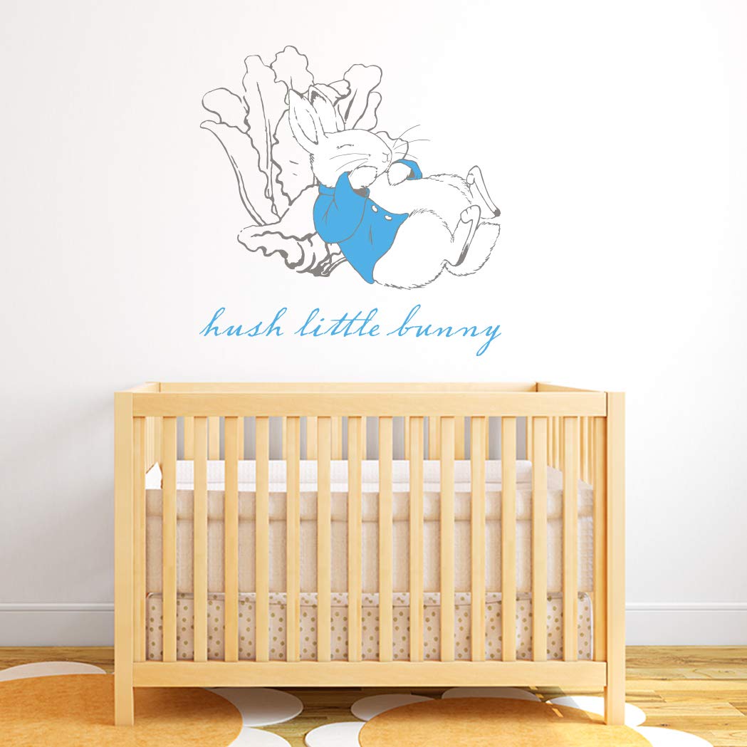 Beautiful Game Official Peter Rabbit Hush Little Bunny Wall Sticker Mural PB026 (60cm x 60 cm)