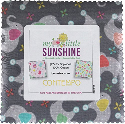 Cherry Guidry My Little Sunshine 5X5 Pack 42 5-inch Squares Charm Pack Benartex