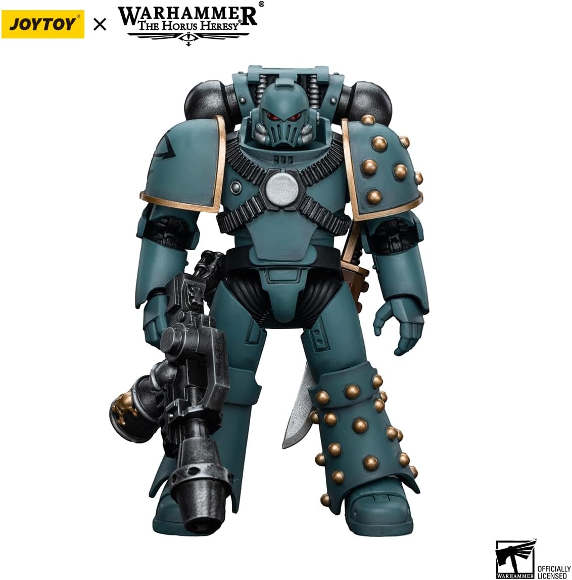 Joytoy Warhammer The Horus Heresy Sons of Horus 1:18 Action Figure Mecha Joy Toy MKIV Tactical Squad Legionary with Flamer Collection Model Anime 4.88 inch