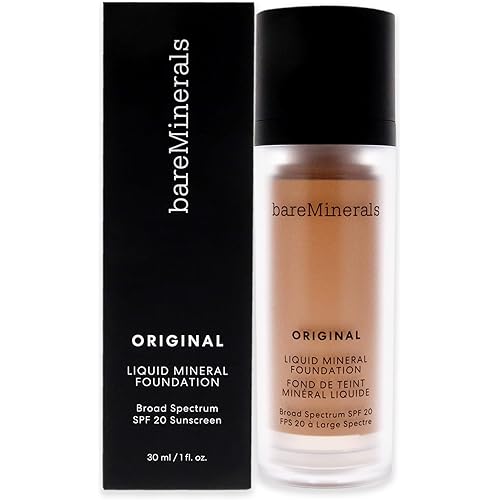 bareMinerals Original Liquid Mineral Foundation Broad Spectrum Spf 20, Medium Beige 12, 1 Fl Oz