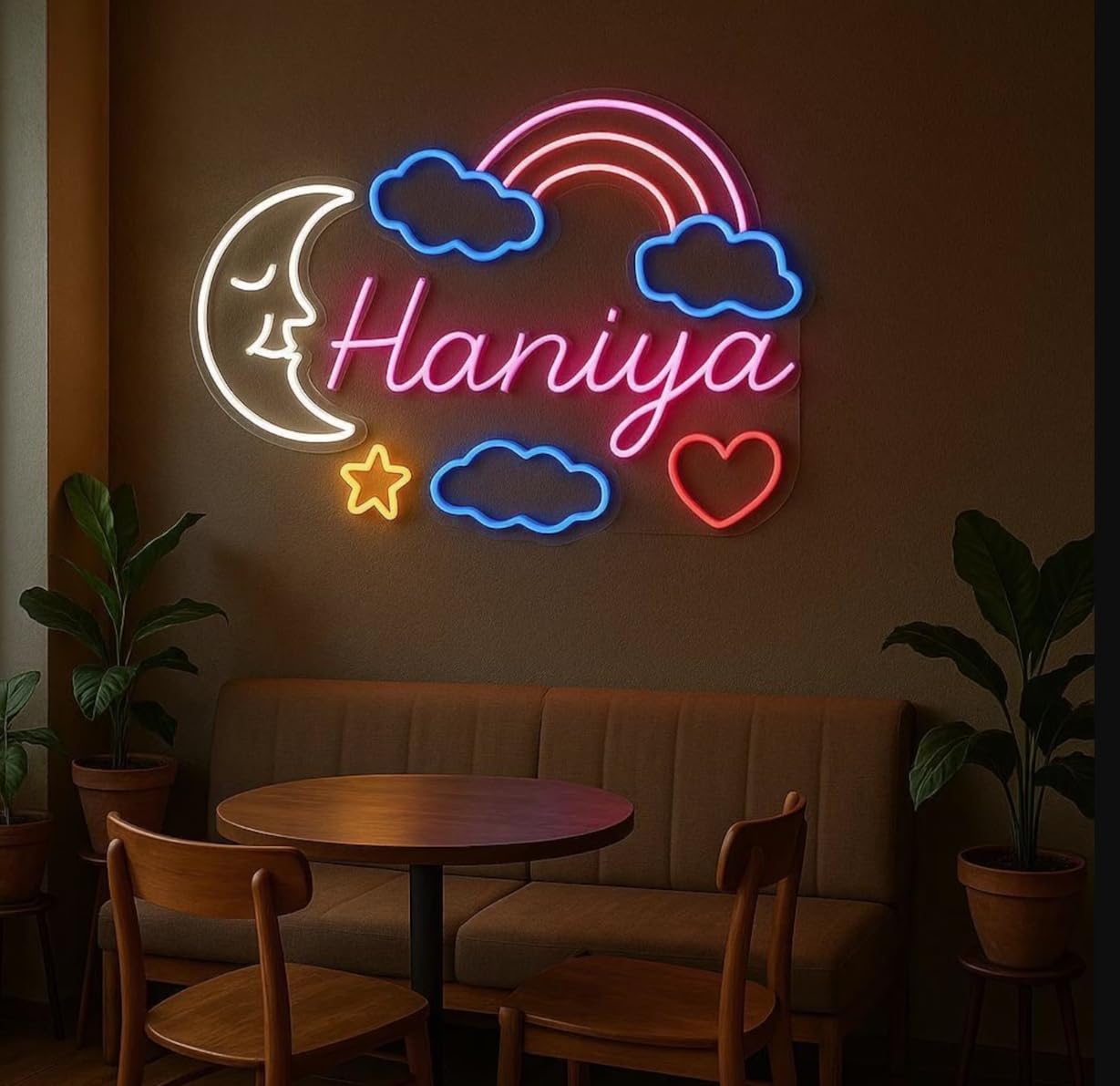 Oświetlenie neonowe LED, znak, z wieloma trybami migania, dekoracja reklamowa, na witrynę sklepową, do biura, sklepu i restauracji