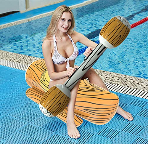 Pool Toys Inflatable Raft Pool Games For Kids Ages 8-12 & Adults, Pool Floats Battle Log Rafts, Summer Swimming Pool Party Water Sports Outdoor Games Pool Float Water Toys #TOP5