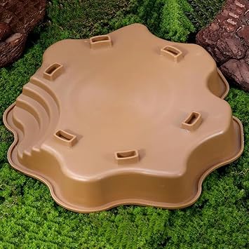 Extra Large Reptile Bathing Pool Reptile Feeding Dish Water Bowl with Ramp Aquarium Ornament for Gecko, Snake, Turtle, Bearded Dragon, Lizard Bath (White)