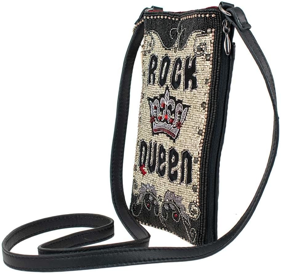 Mary Frances Womens Rock Queen Mini Crossbody Handbag, Multi