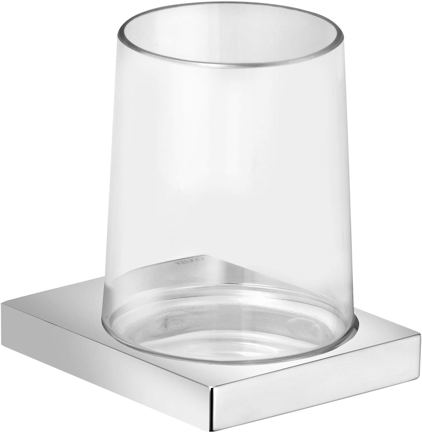 Keuco Edition 11 Tumbler Holder, Brushed Black Cheome 3.4" W x 4.5" H x 4.1" D - 11150139000