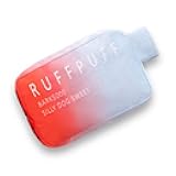 RUFF PUFF Dog Toys - Funny Cute Plush Pet Toy with Squeaker - Parody Dog Toy - Puppy Toys - Puppy Birthday - Funny Cat Toyz (Red)