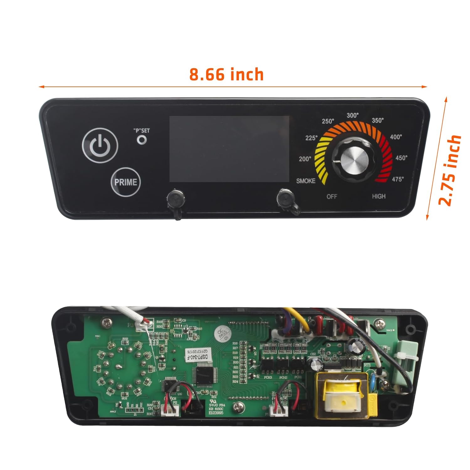 Upgraded Digital Control Board Repalacement Parts,Compatible with Pit Boss Wood Pellet Gill Classic Austin XL/Tailgater/Whiskey Still,with Meat Probe and Temperature Sensor.