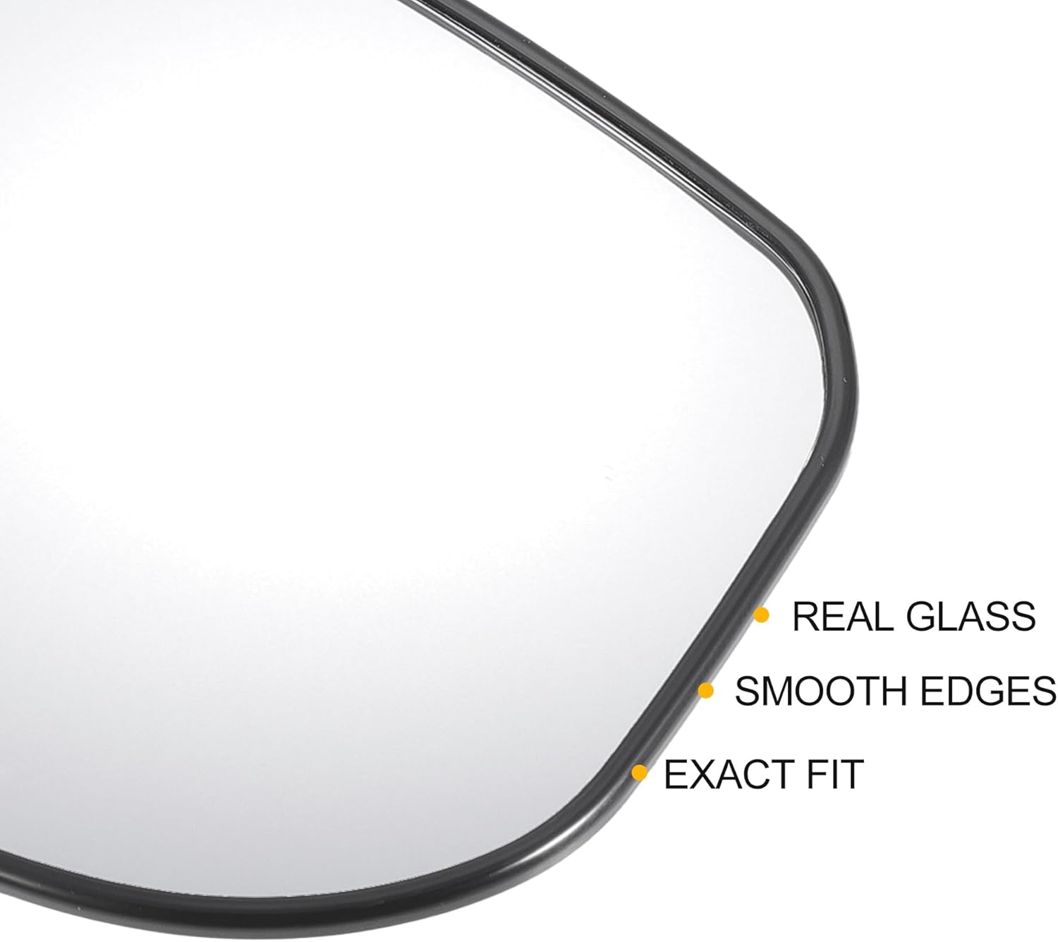 X AUTOHAUX Pair Car Rearview Left Right Side Mirror Glass Replacement W/Backing Plate Non-heated White Glass for Honda Jazz Fit 2009-2013