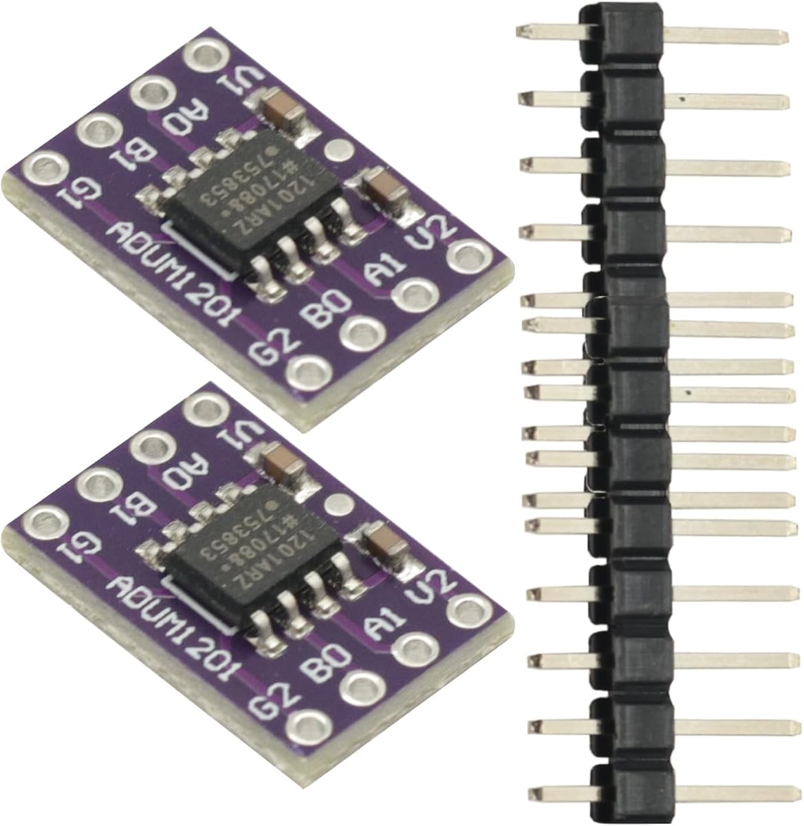 2Pcs Magnetic Isolator Board Module Replace Optocouplers ADUM1201 Isolator ADUM1201ARZ SOIC 8 Isolator SPI Interface