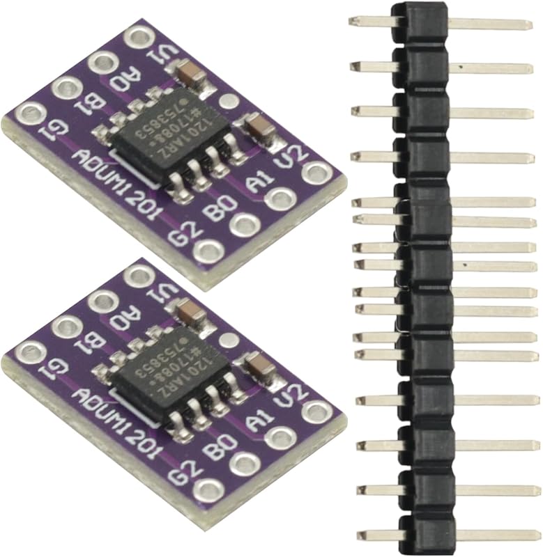 2Pcs Magnetic Isolator Board Module Replace Optocouplers ADUM1201 Isolator ADUM1201ARZ SOIC 8 Isolator SPI Interface