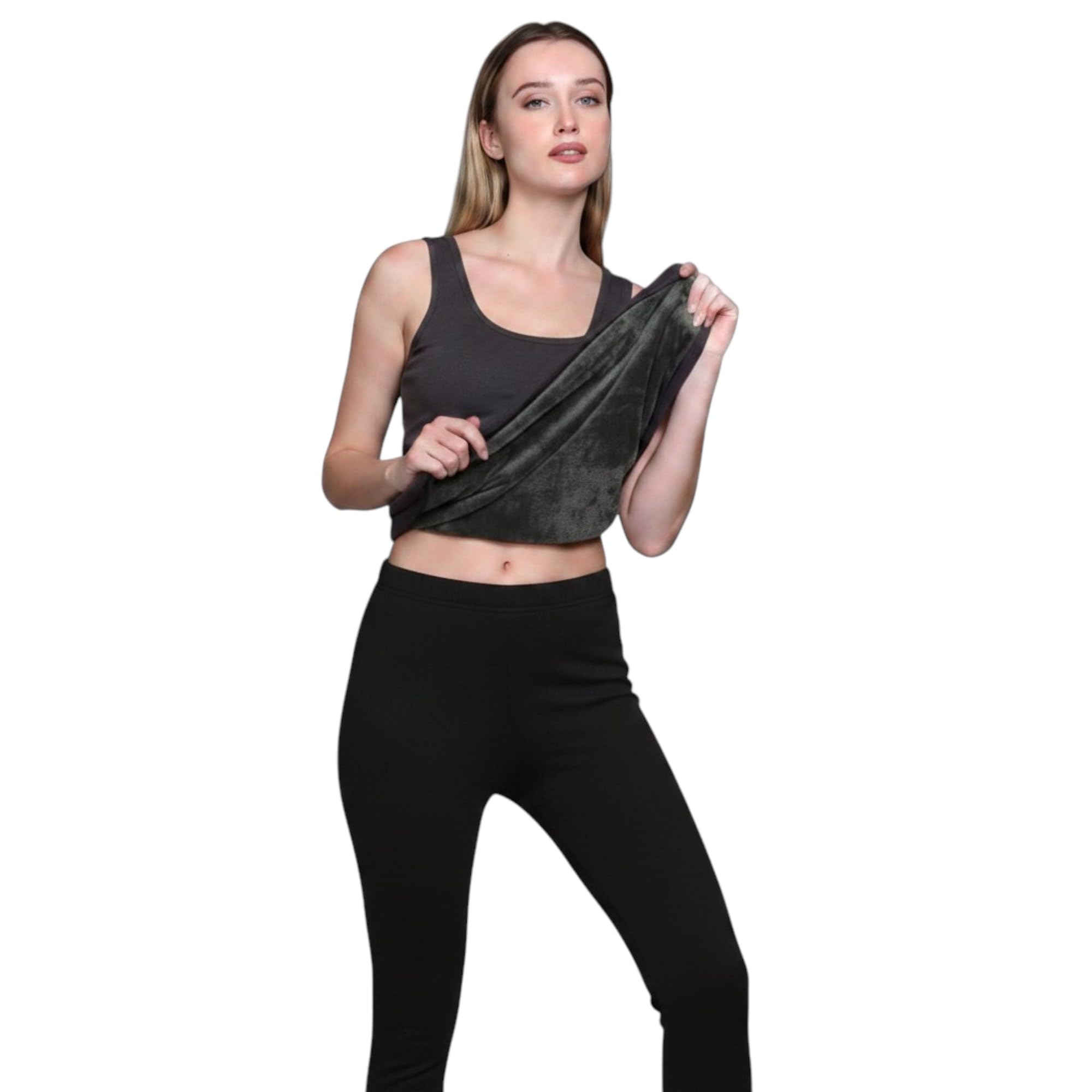 TFA Women's Sleeveless Thermal Vest | Strechable | Round Deep Neck Ideal for Layering | Ultra Soft Warmer-picture-15