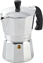 IMUSA USA B120-42V Alumínio Espresso Fogão Cafeteira 3 Xícaras, Prata