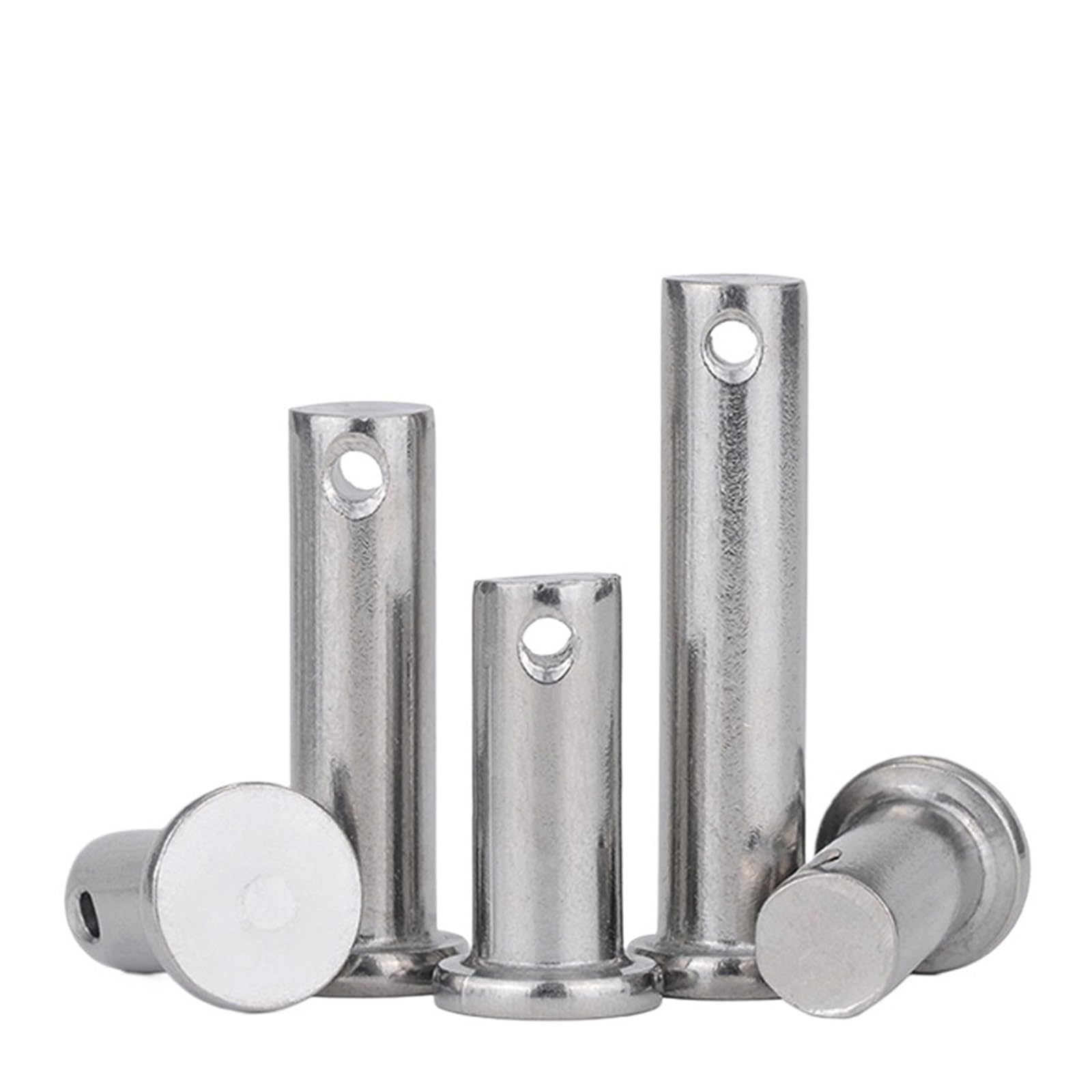 Pasador cilíndrico de Cabeza Plana, Pasador de posicionamiento, Pasador de chaveta, Eje de Pasador con Orificio, M3, M4, M5, M6, M8 a M20, Acero Inoxidable 304, GB882(M20 (1Pcs),120mm)